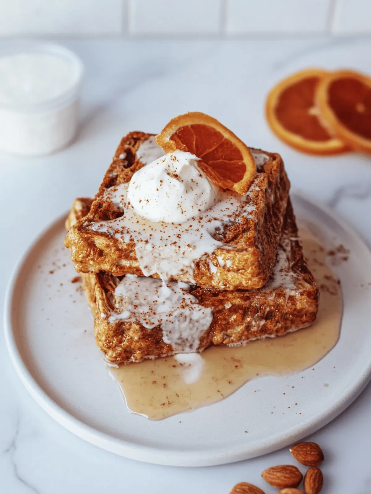 Kürbisgewürz French Toast mit glutenfreier Variante 2 Kürbisgewürz French Toast (glutenfreie Option)