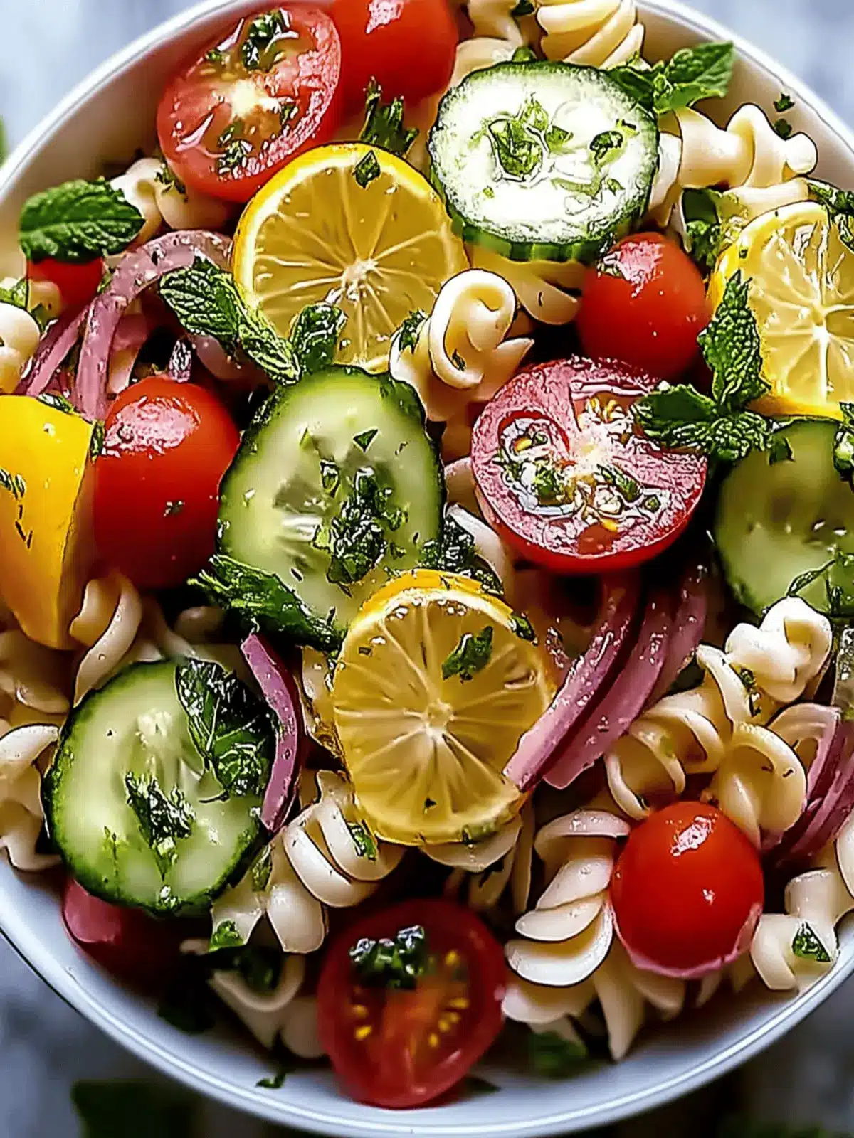 Nudelsalat mit hausgemachtem Dressing für den Sommer 4 Nudelsalat mit hausgemachtem Dressing