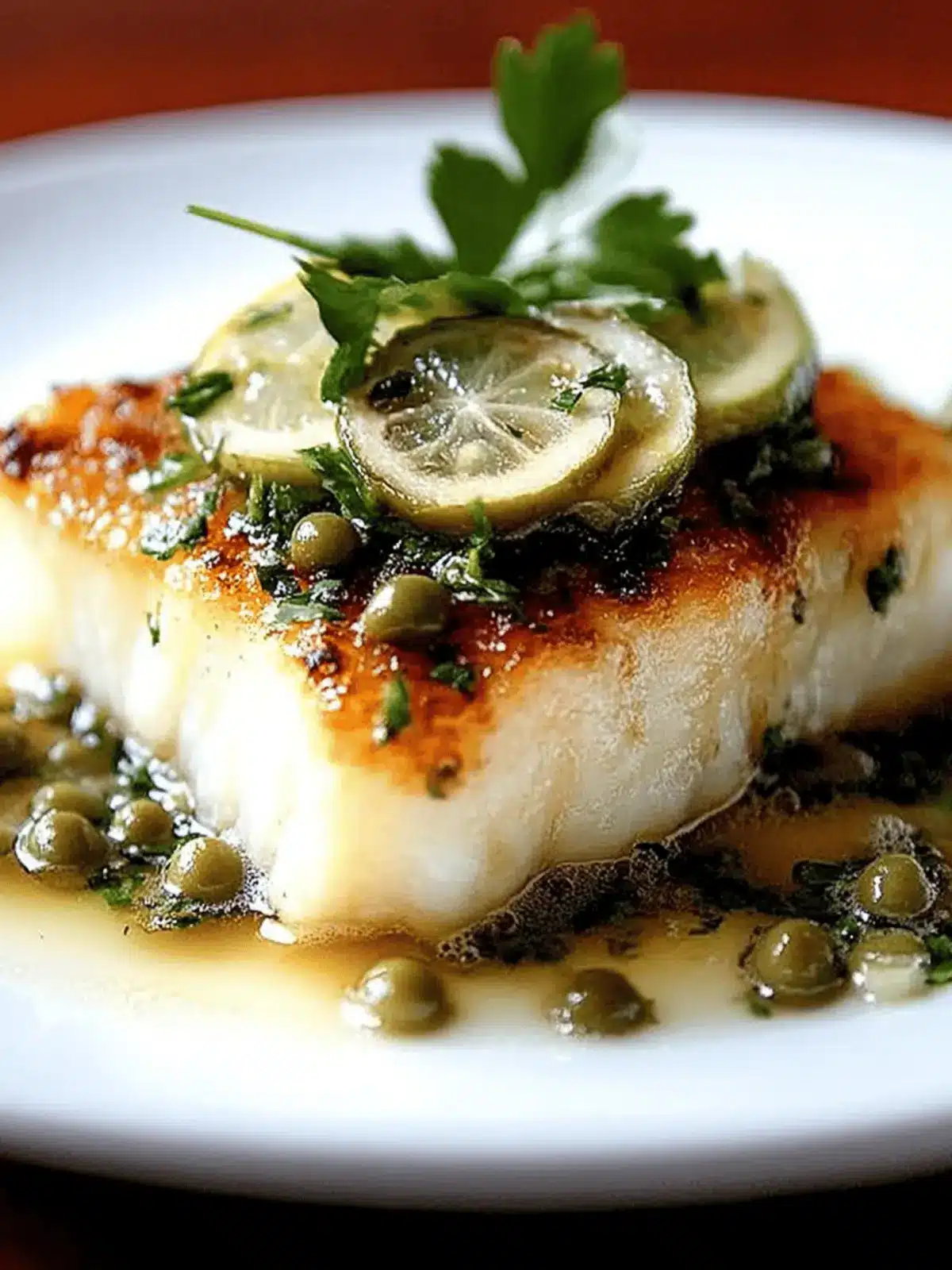 Kabeljau Piccata in nur 30 Minuten zubereitet 4 Kabeljau Piccata