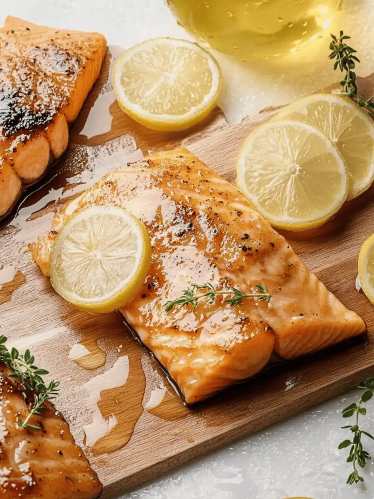 Zedernholzbelag Lachs mit Ahorn-Senf-Glasur rezept 3 Zedernholzbelag Lachs mit Ahorn-Senf-Glasur