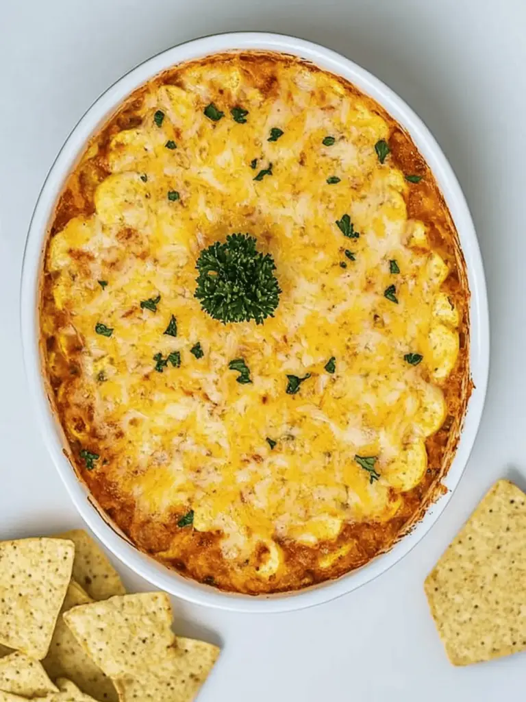 Vegetarischer Buffalo Dip (kein Hühnchen erforderlich)