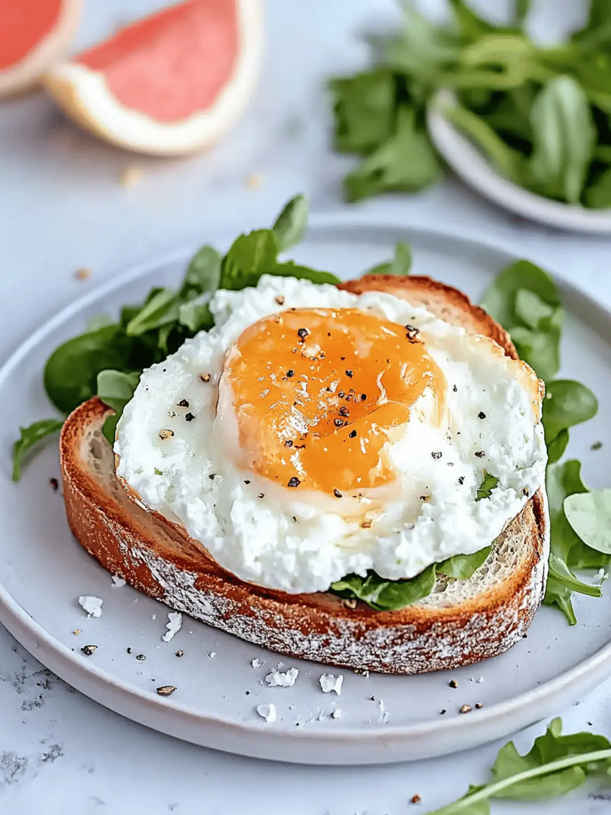 Gesunde Ricotta- und Rucola-Toast für Frühstücksfreunde 2 Gesunde Ricotta- und Rucola-Toast