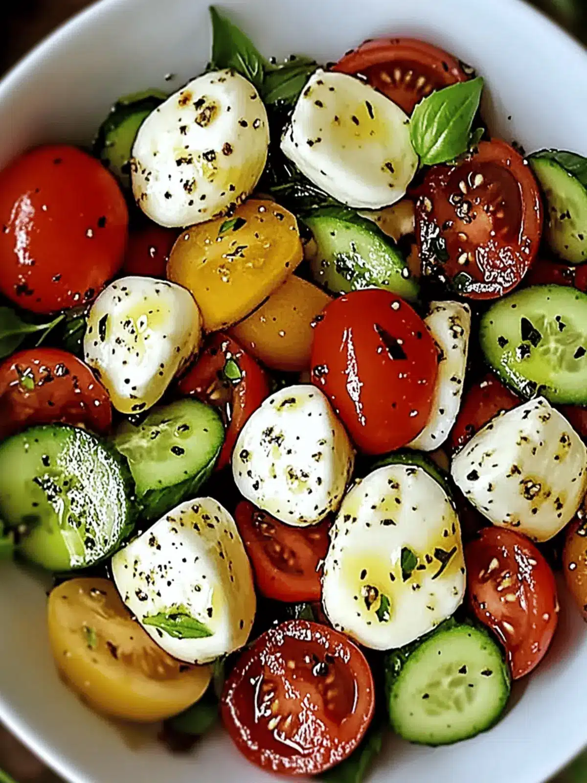 Gurken Mozzarella Salat