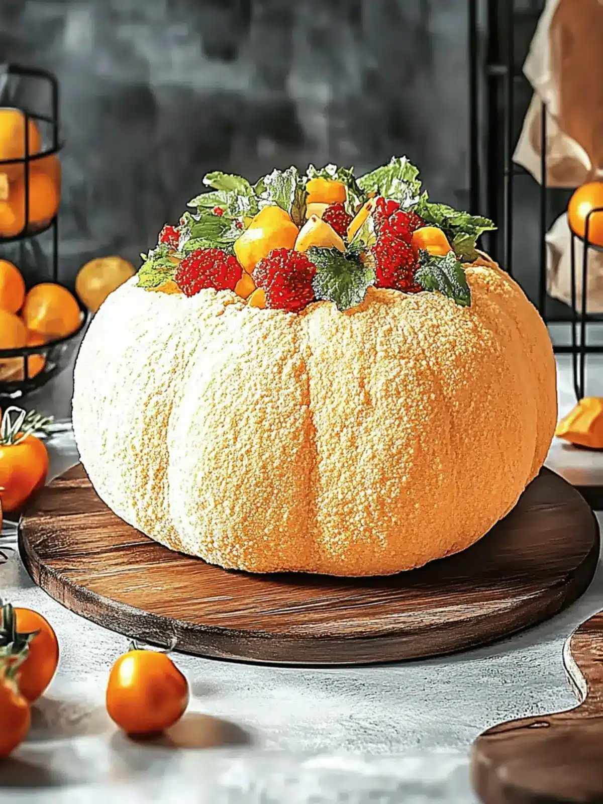 Kürbisförmiger Käsekugel Rezept – Ein Favorit für die Feiertagspartys