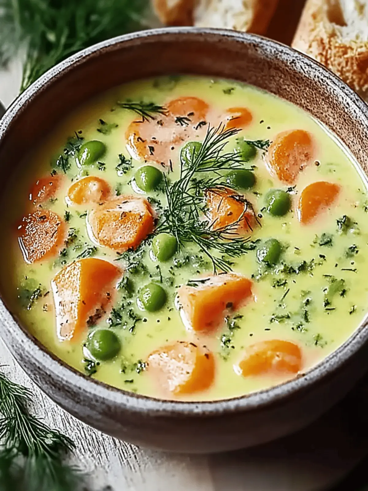Cremige polnische Dillsuppe: Ein köstliches Komfortrezept