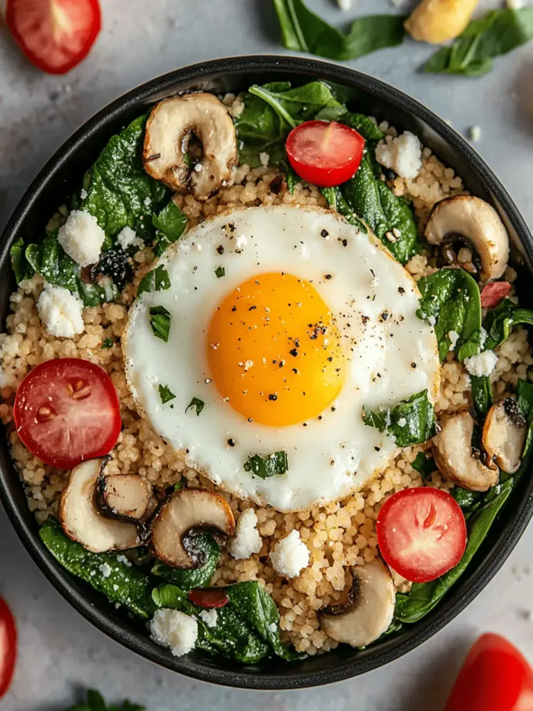 Herzhafter Quinoa Frühstück Pfanne
