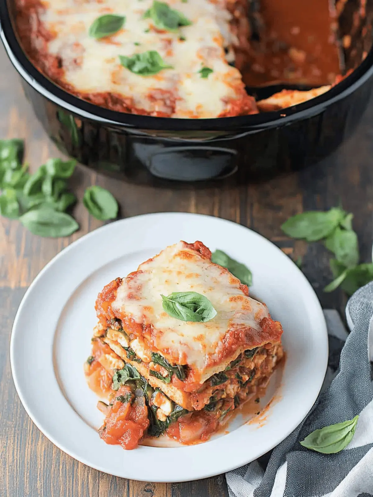 Butternut-Kürbis und Grünkohl Slow Cooker Lasagne ganz einfach 4 Butternut-Kürbis und Grünkohl Slow Cooker Lasagne
