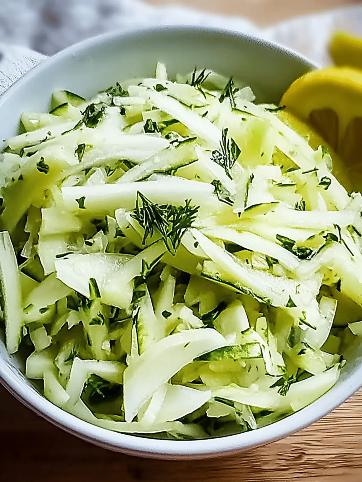 Grüner Kohl Gurkensalat für jeden Anlass 4 Grüner Kohl Gurkensalat
