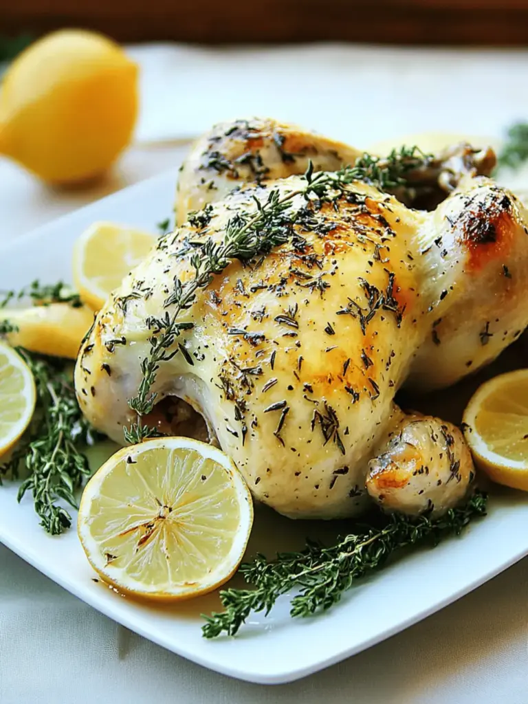 Zitronen Kräuter Rösthähnchen