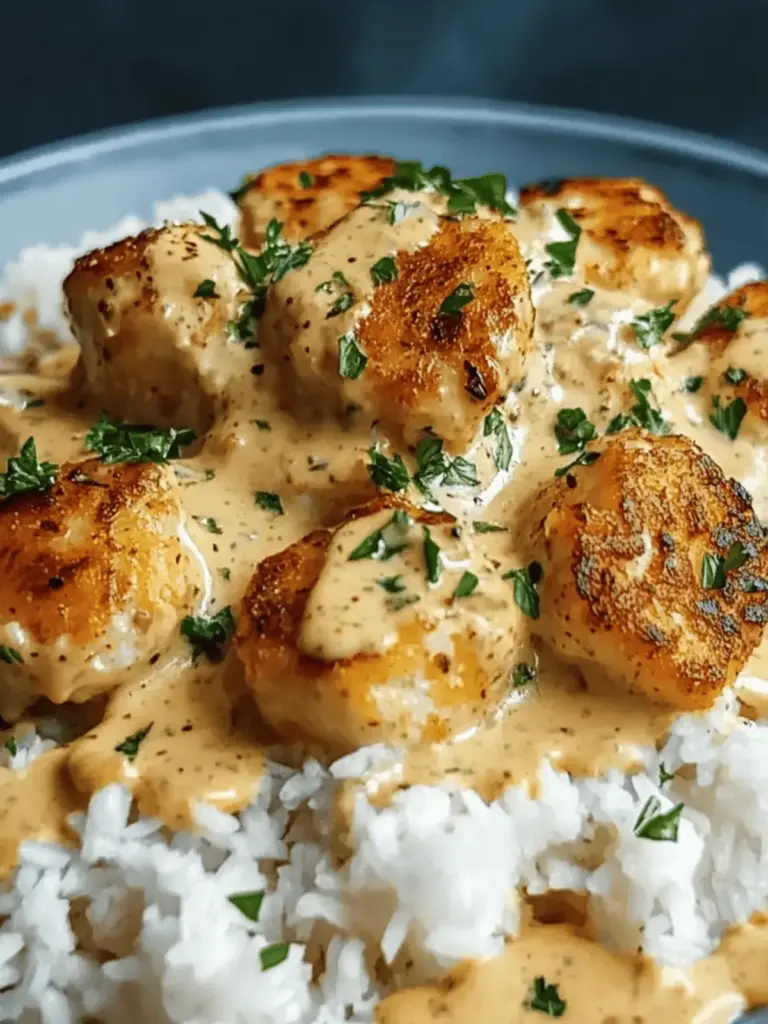 Cremig umhülltes Hühnchen mit Reis Rezept