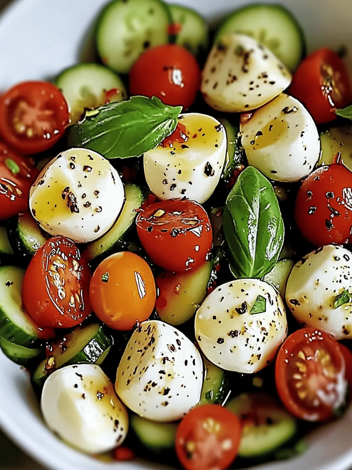 Gurken Mozzarella Salat in 15 Minuten genießen 2 Gurken Mozzarella Salat