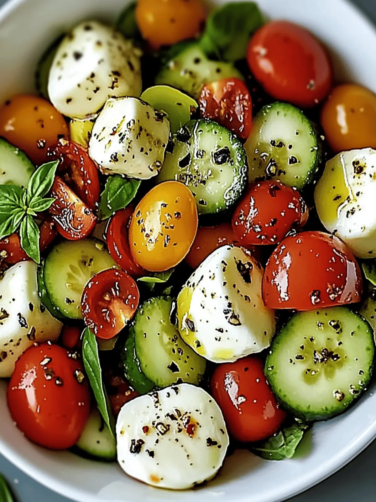 Gurken Mozzarella Salat in 15 Minuten genießen 4 Gurken Mozzarella Salat