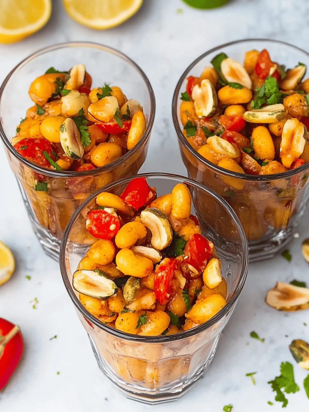 Erdnuss-Chaat: Schneller indischer Erdnusssalat 2 Erdnuss-Chaat (Indischer Erdnusssalat)