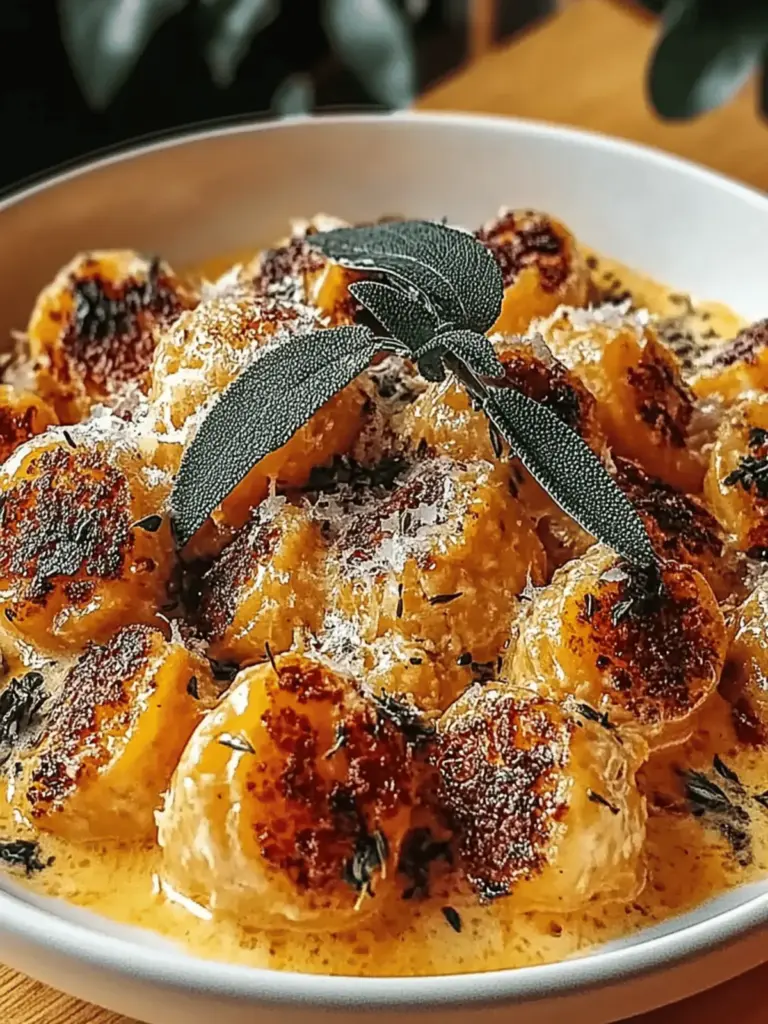Kürbisgnocchi mit Salbeibuttersoße