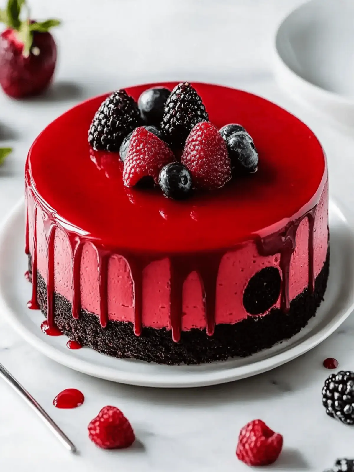 Vampirbiss Rotvelvet Käsekuchen
