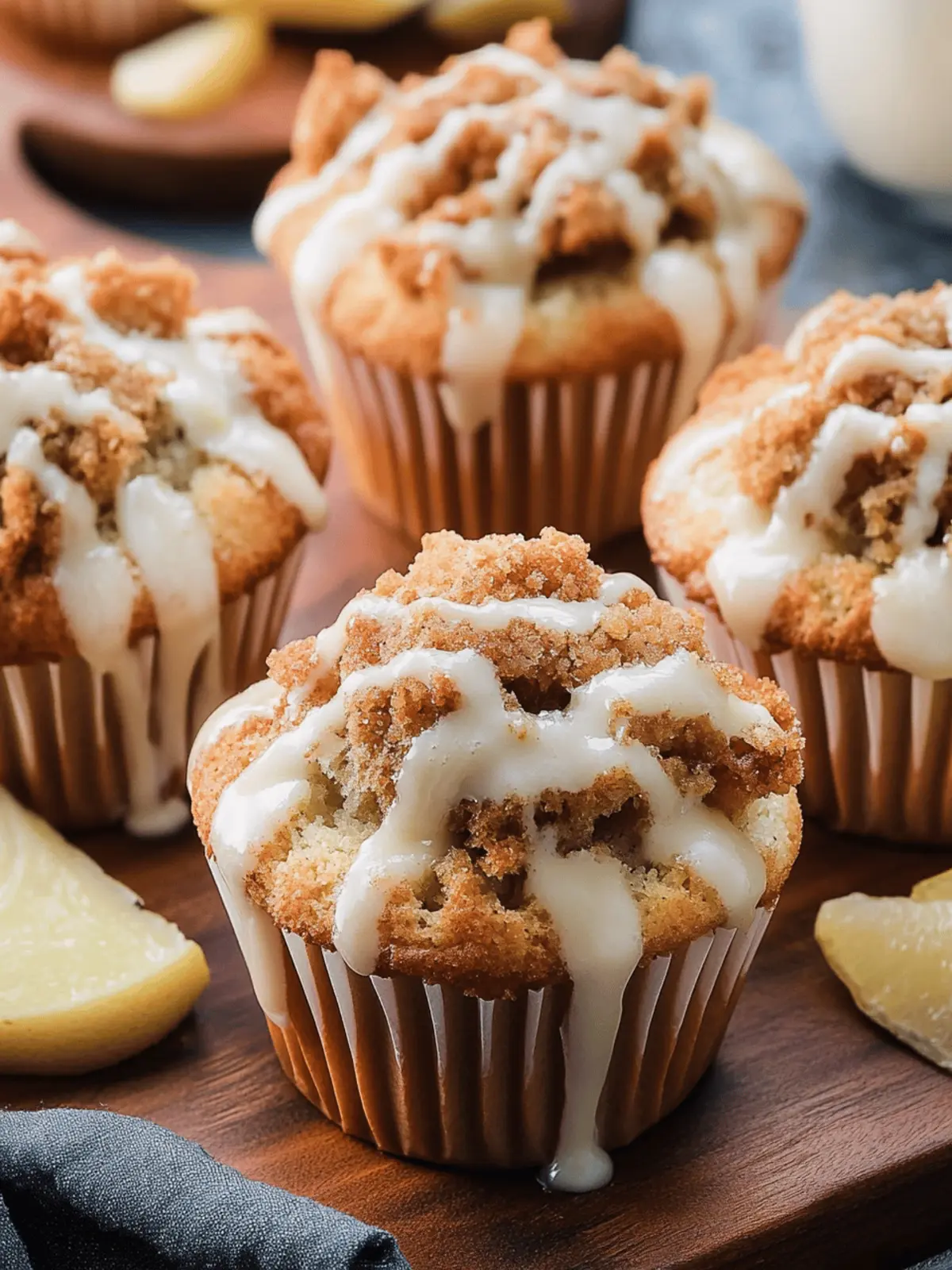 Saftige Bananenkrümel-Muffins mit Vanilleglasur 2 Bananenkrümel-Muffins