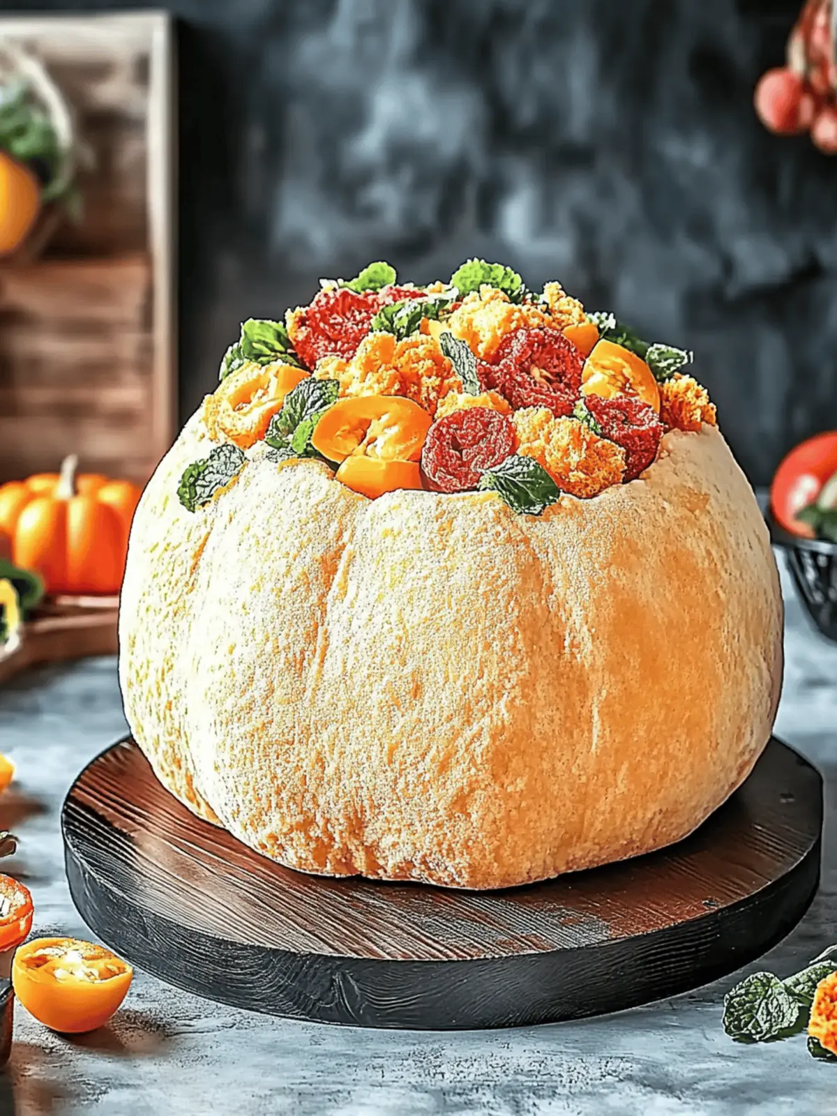 Kürbisförmiger Käsekugel Rezept für Feiertagspartys 3 Kürbisförmiger Käsekugel Rezept – Ein Favorit für die Feiertagspartys