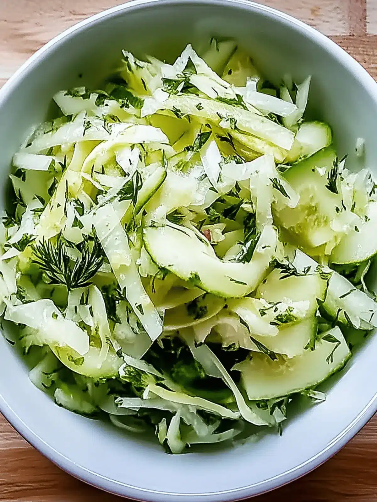 Grüner Kohl Gurkensalat für jeden Anlass 3 Grüner Kohl Gurkensalat