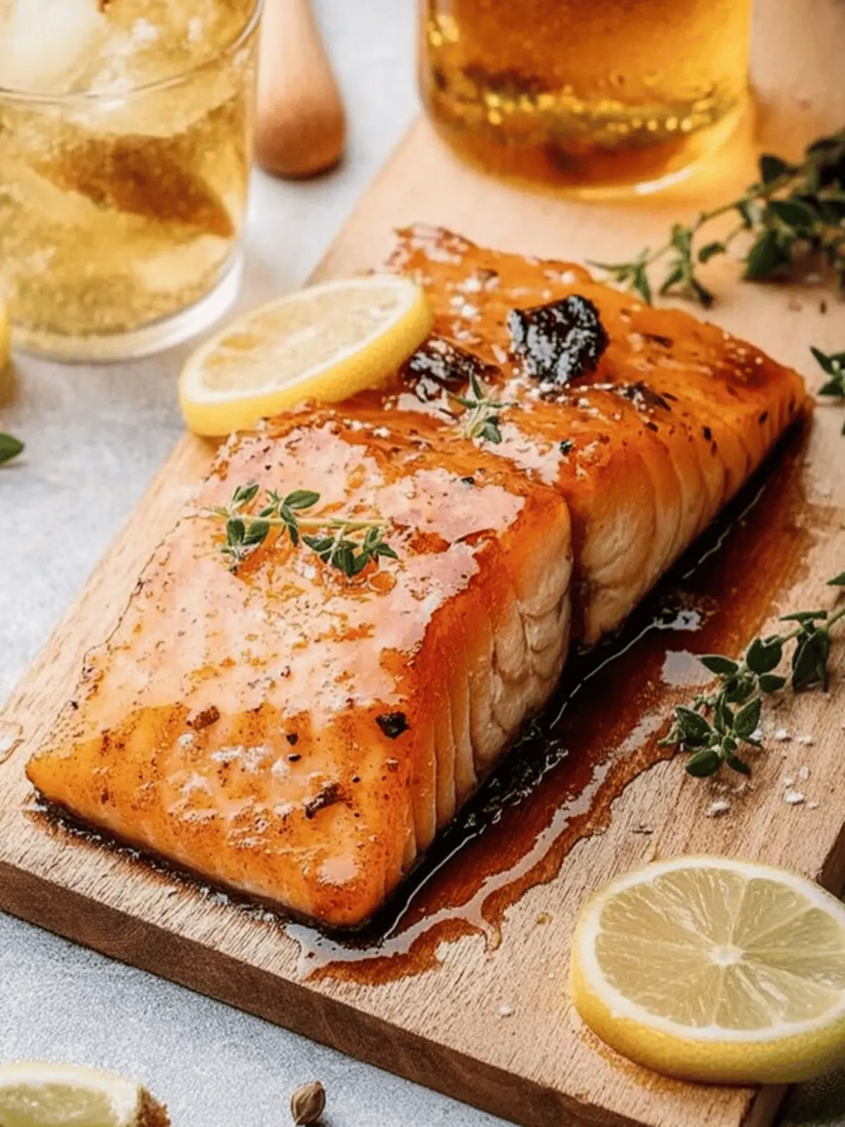 Zedernholzbelag Lachs mit Ahorn-Senf-Glasur rezept 4 Zedernholzbelag Lachs mit Ahorn-Senf-Glasur