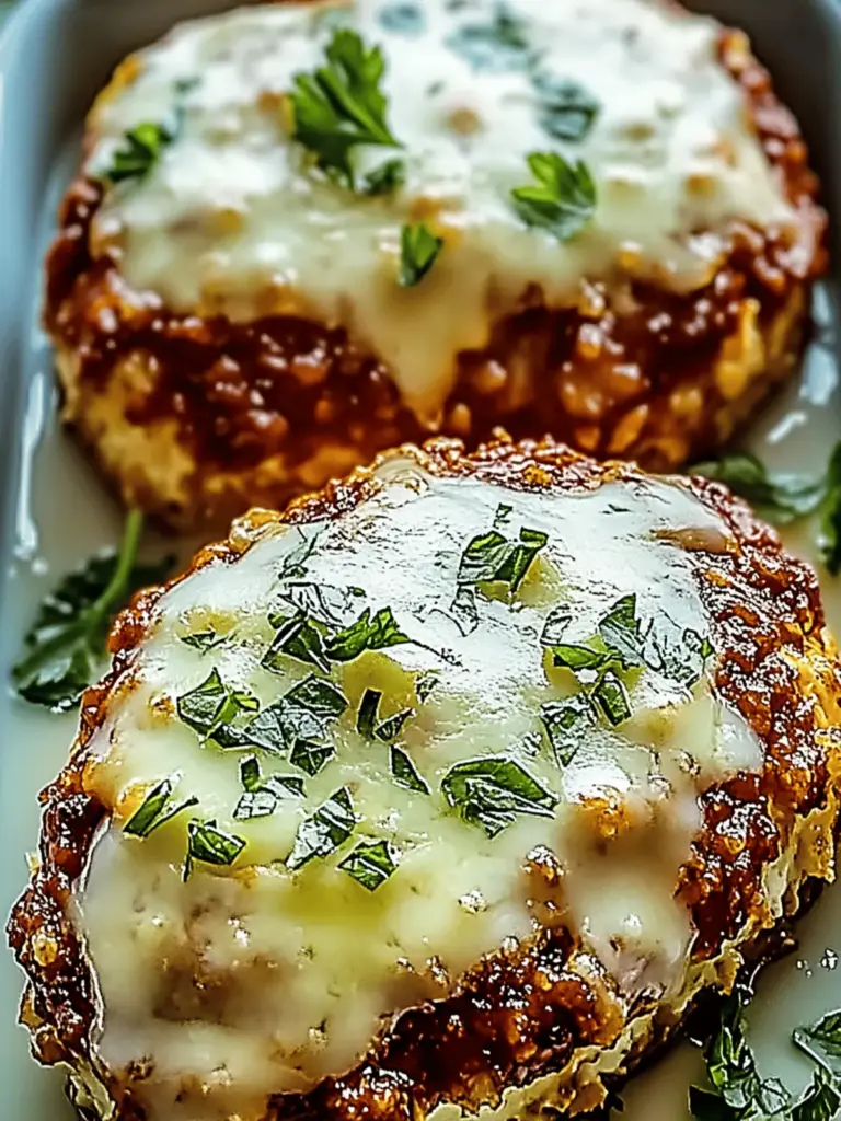 Unglaublich schmelzender Knoblauch-Parmesan-Hühnchen-Fleischlaib