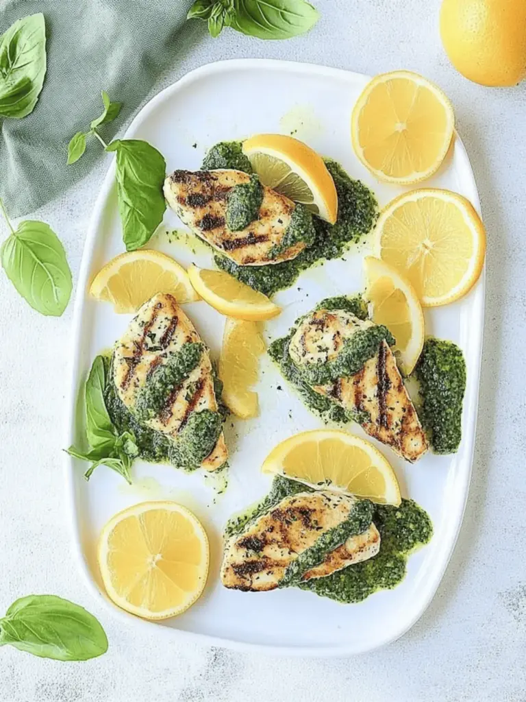 Gegrilltes Zitrus-Hühnchen mit würzigem Basilikum-Chimichurri