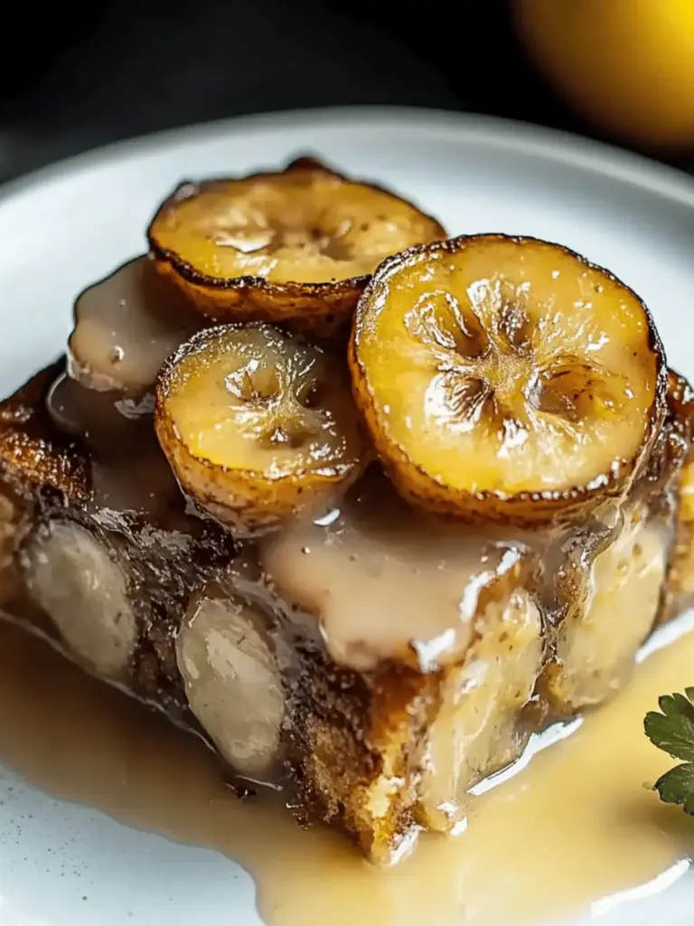 Bananen Foster Brot Pudding