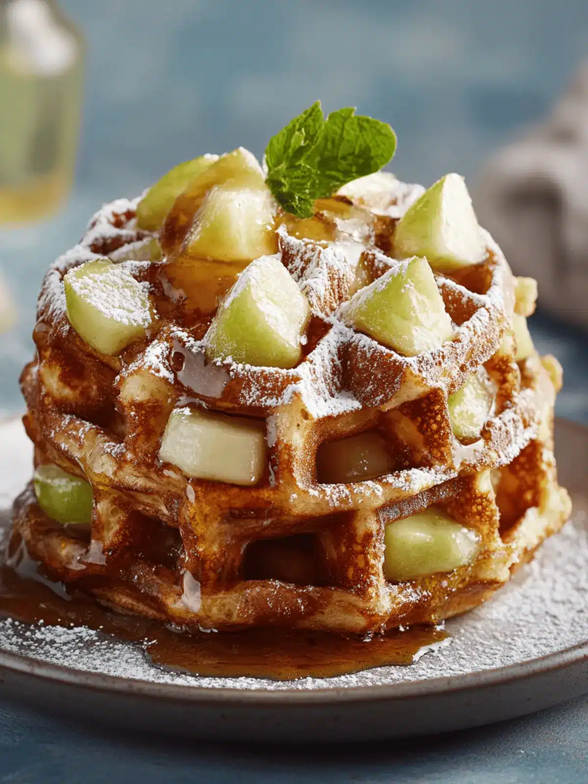 Apfelstrudel Waffel Donuts: Ein Genuss für jeden Tag 2 Apfelstrudel Waffel Donuts