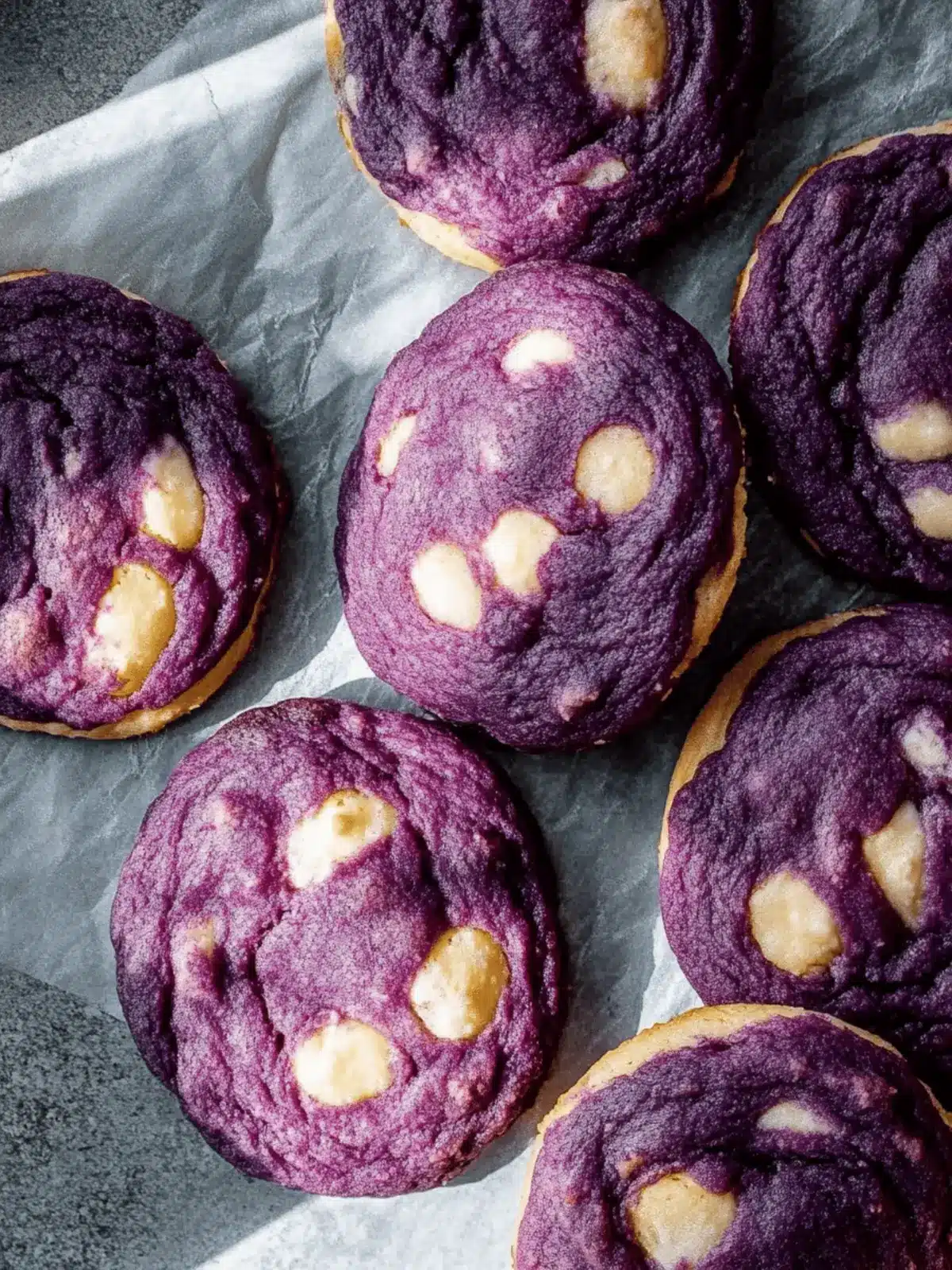 Braune Butter Weiße Schokolade Ube Kekse Leckerbisschen 3 Braune Butter Weiße Schokolade Ube Kekse