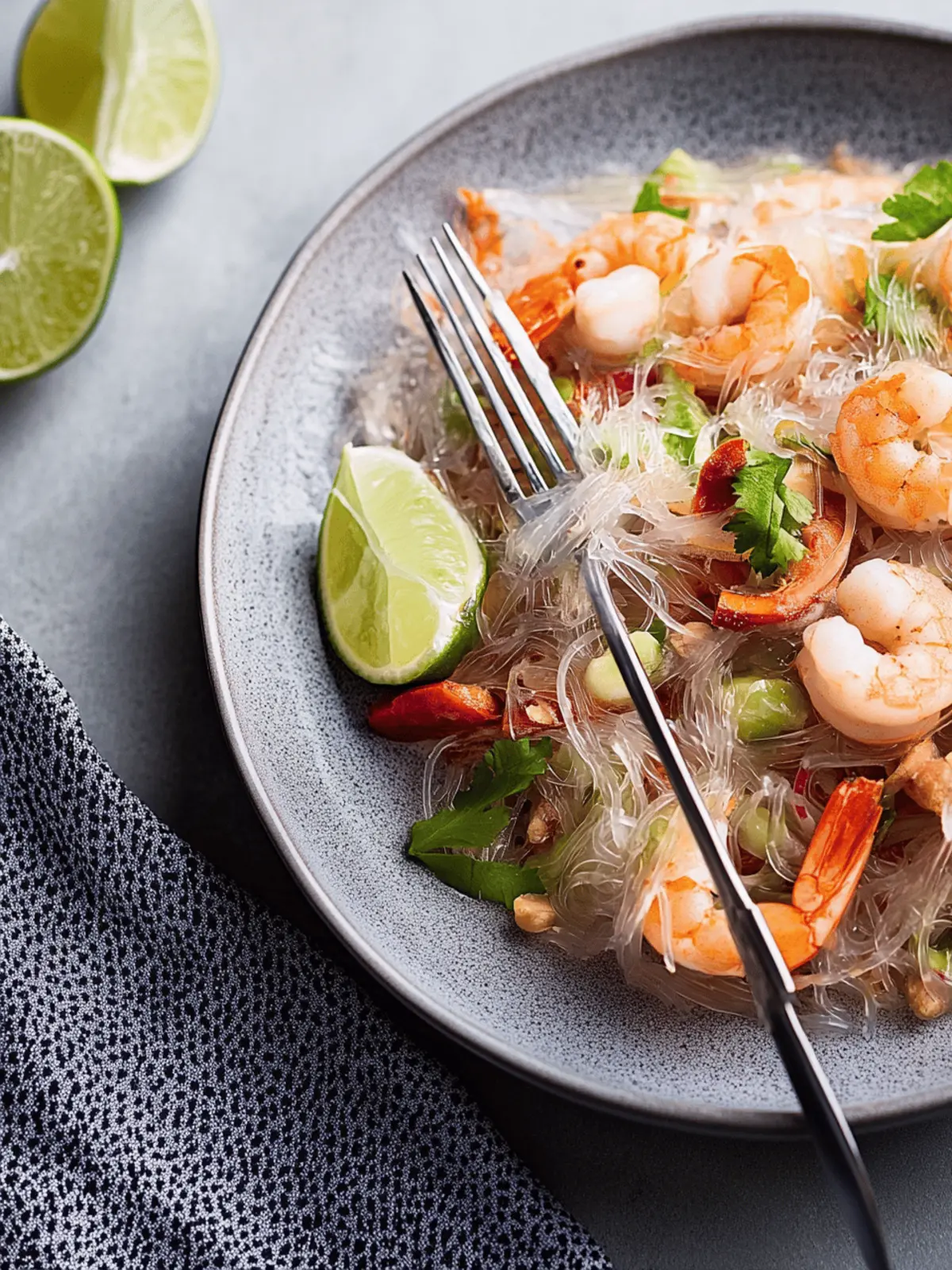 Yum Woon Sen: Frischer thailändischer Glasnudelsalat 2 Yum Woon Sen (thailändischer Glasnudelsalat)