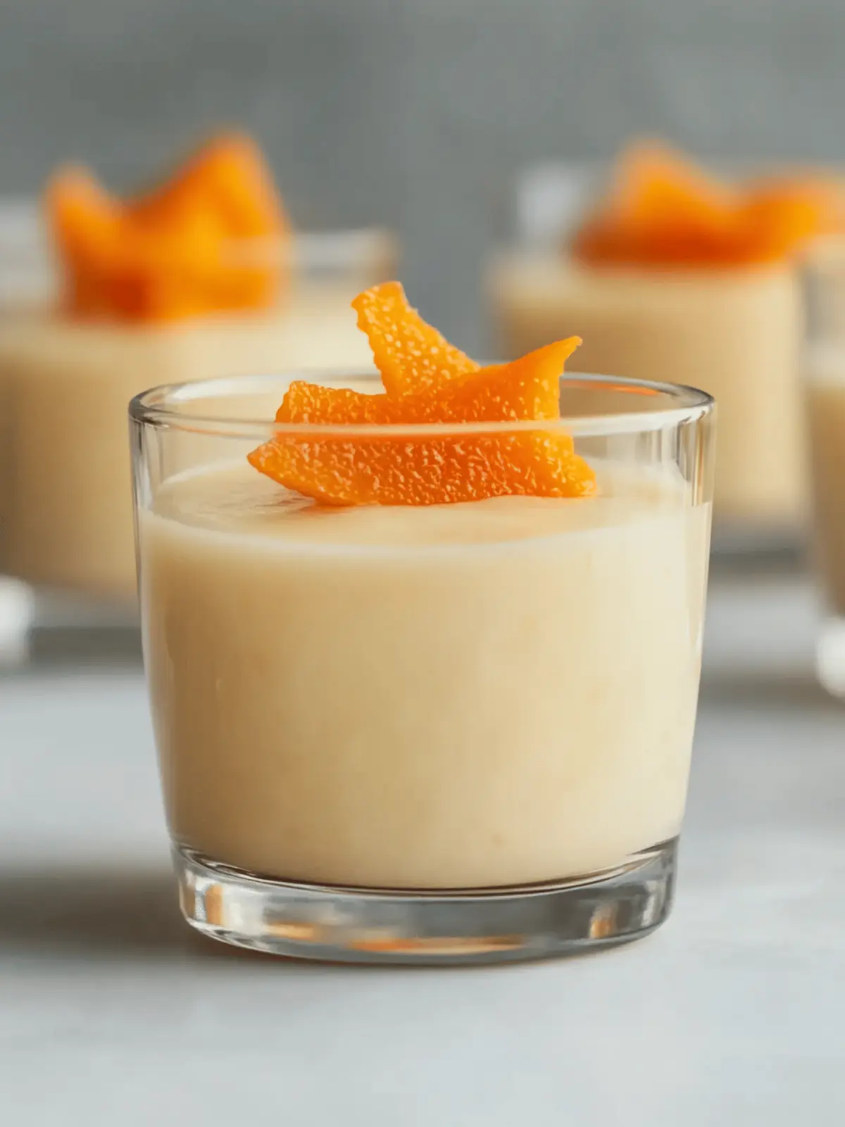 weiße Schokolade Orange Mousse
