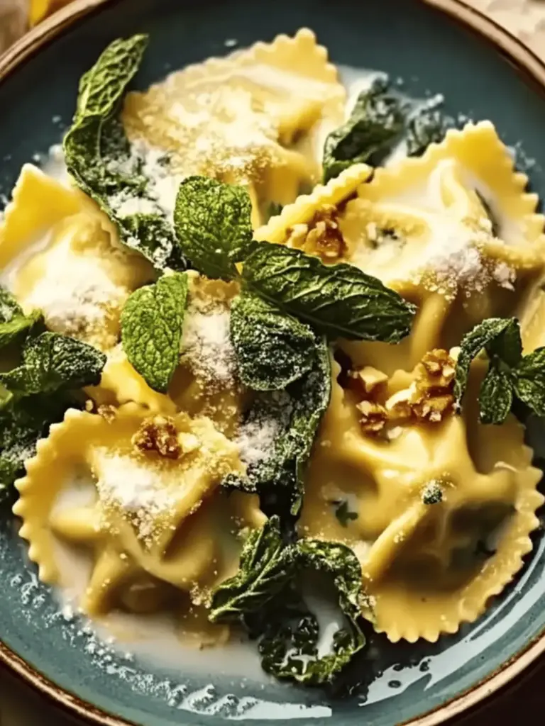 Butternut-Kürbis-Ravioli mit Salbeibuttersoße: Ein unglaubliches ultimatives Rezept