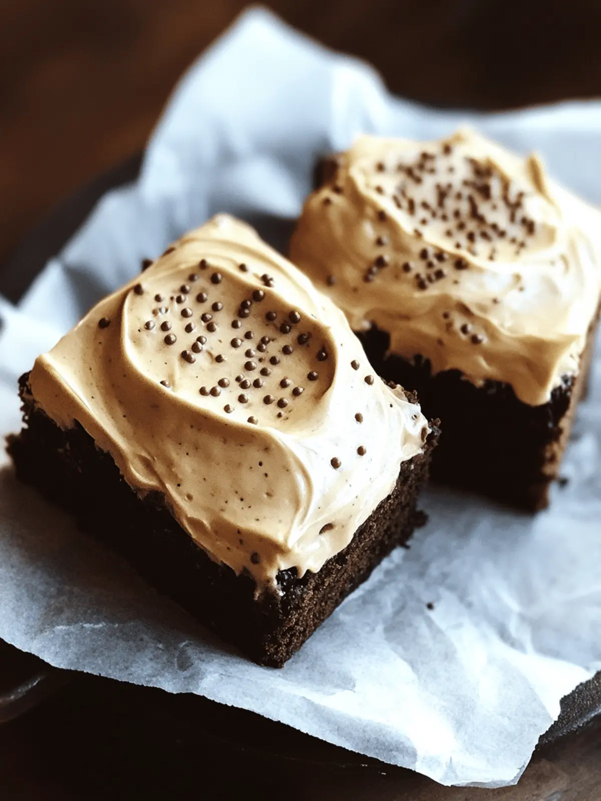 Mocha Brownies mit cremigem Kaffee-Frosting genießen 3 Mocha Brownies mit cremigem Kaffee-Frosting