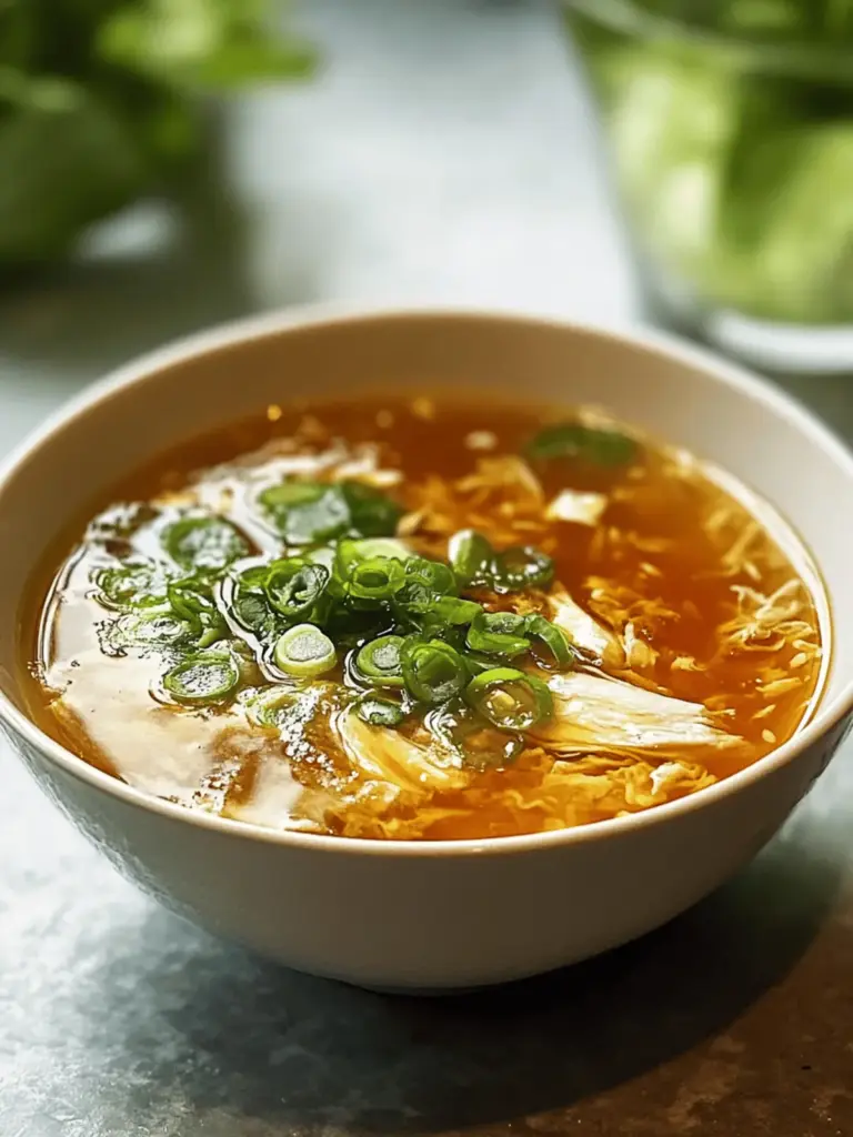 Hühnchen Scharf Sauer Suppe