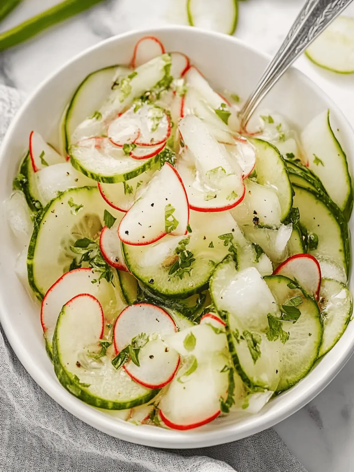 Koriander Limetten Gurkensalat für den perfekten Genuss 2 Koriander Limetten Gurkensalat