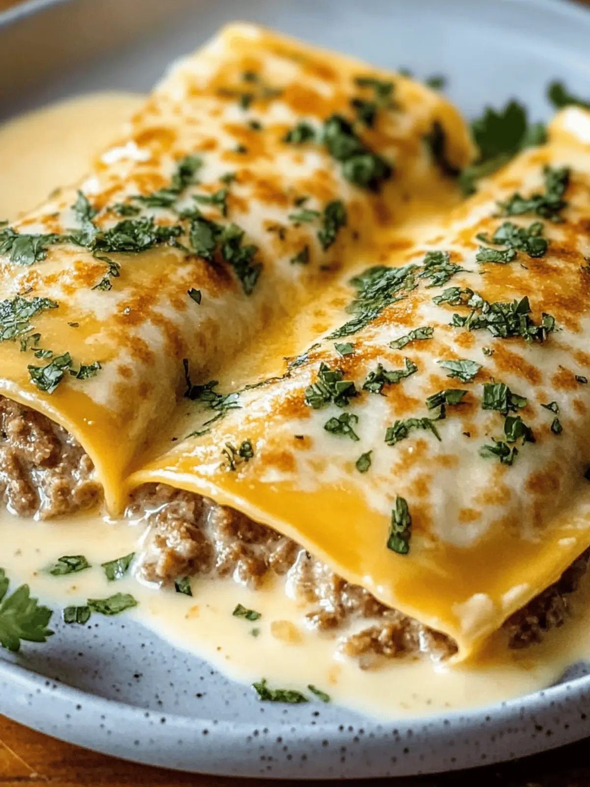 Südliche Frühstücks-Enchiladas mit Wurstsoße genießen 4 Südliche Frühstücks-Enchiladas mit Wurstsoße