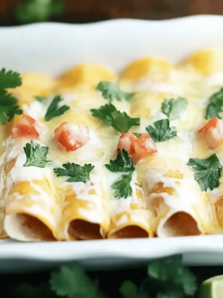 Cremige Garnelen-Enchiladas