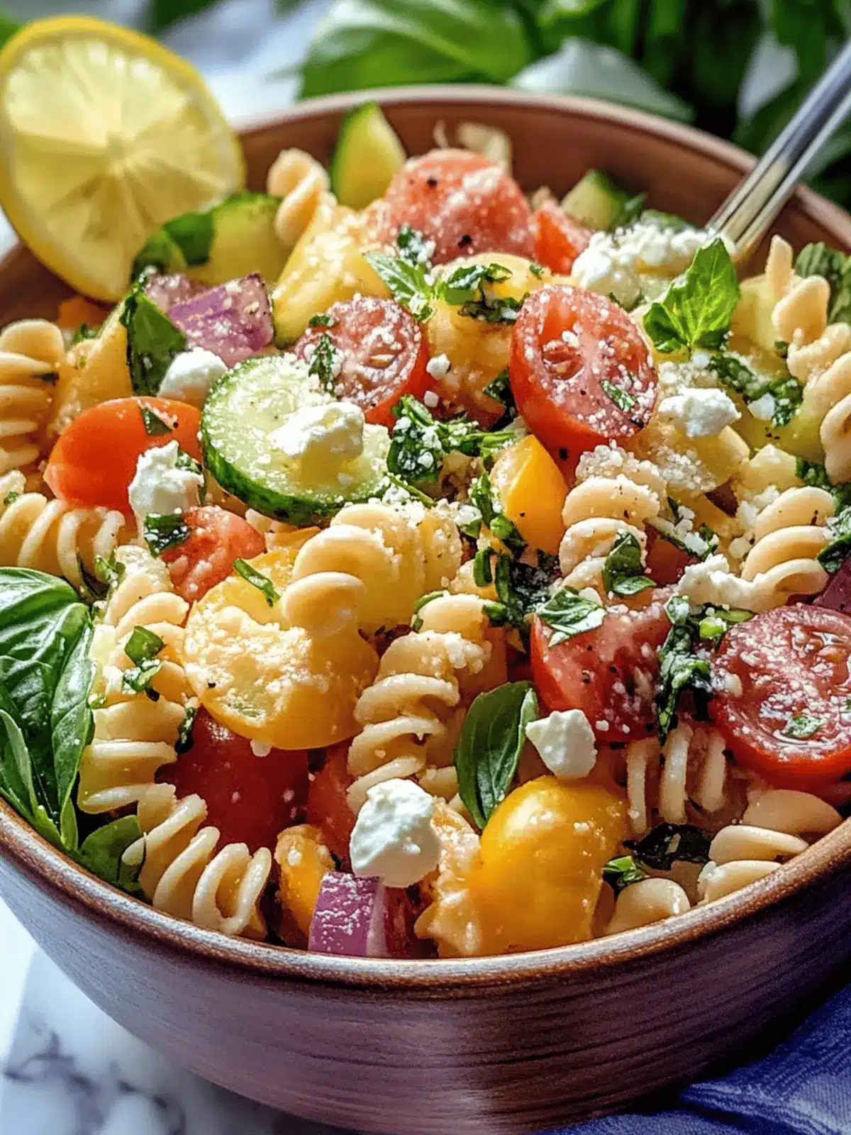 Griechischer Kichererbsen-Pastasalat für den Sommer 4 Griechischer Kichererbsen-Pastasalat