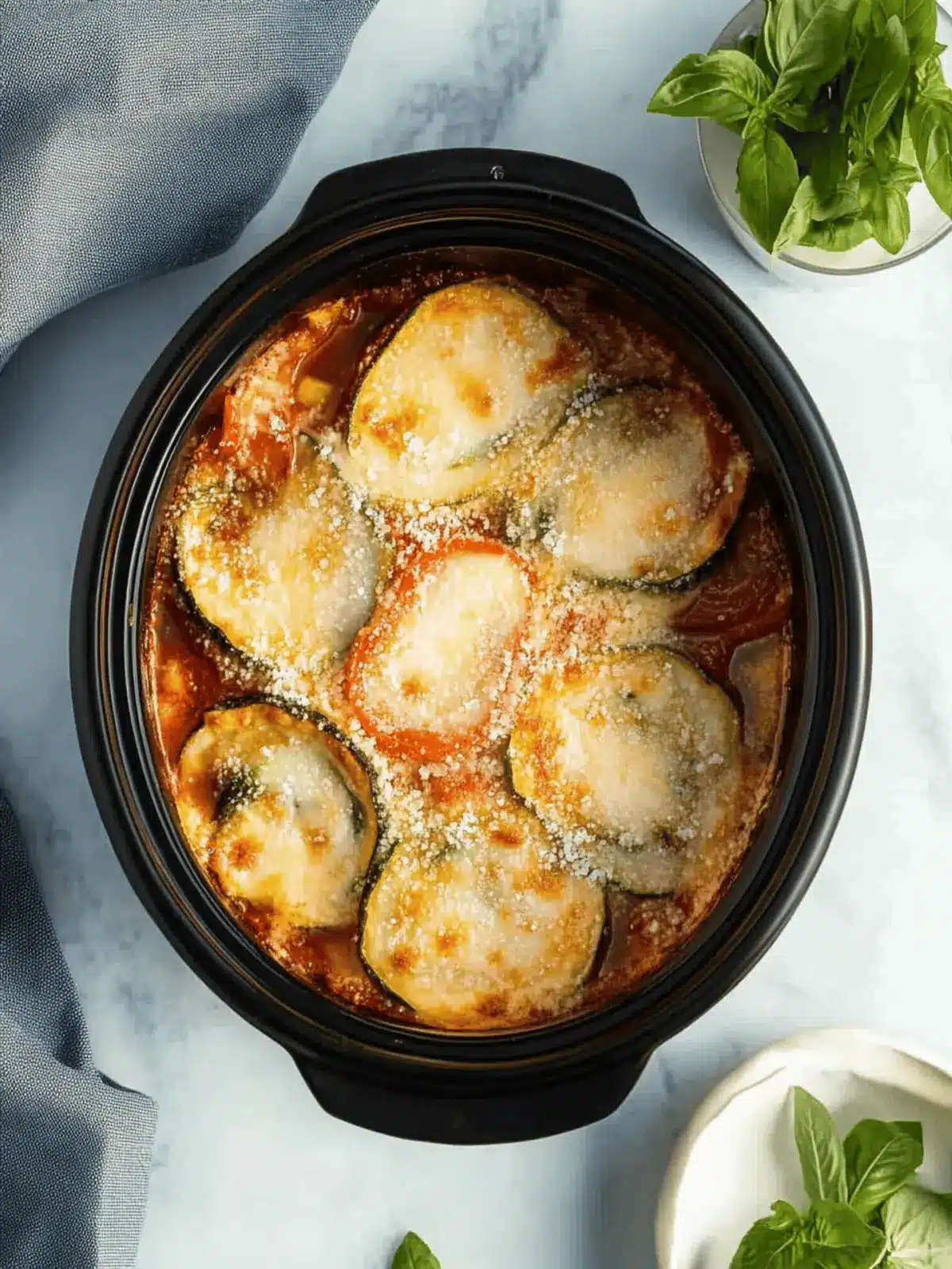 Genussvolle Slow Cooker Auberginen Parmigiana 3 Slow Cooker Auberginen Parmigiana