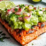 Gebackener Lachs mit Avocado-Püree Rezept