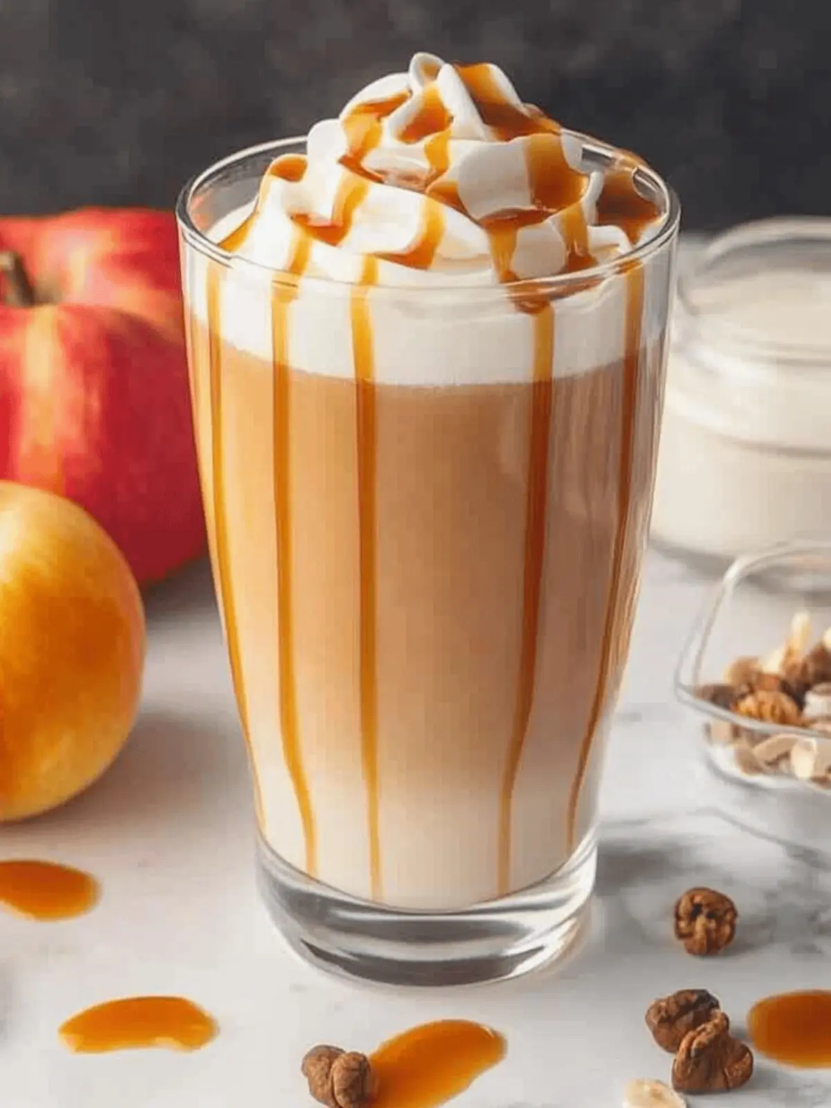 Karamell Kürbisgewürz Eiskaffee Rezept für den Herbst 2 Karamell Kürbisgewürz Eiskaffee Rezept