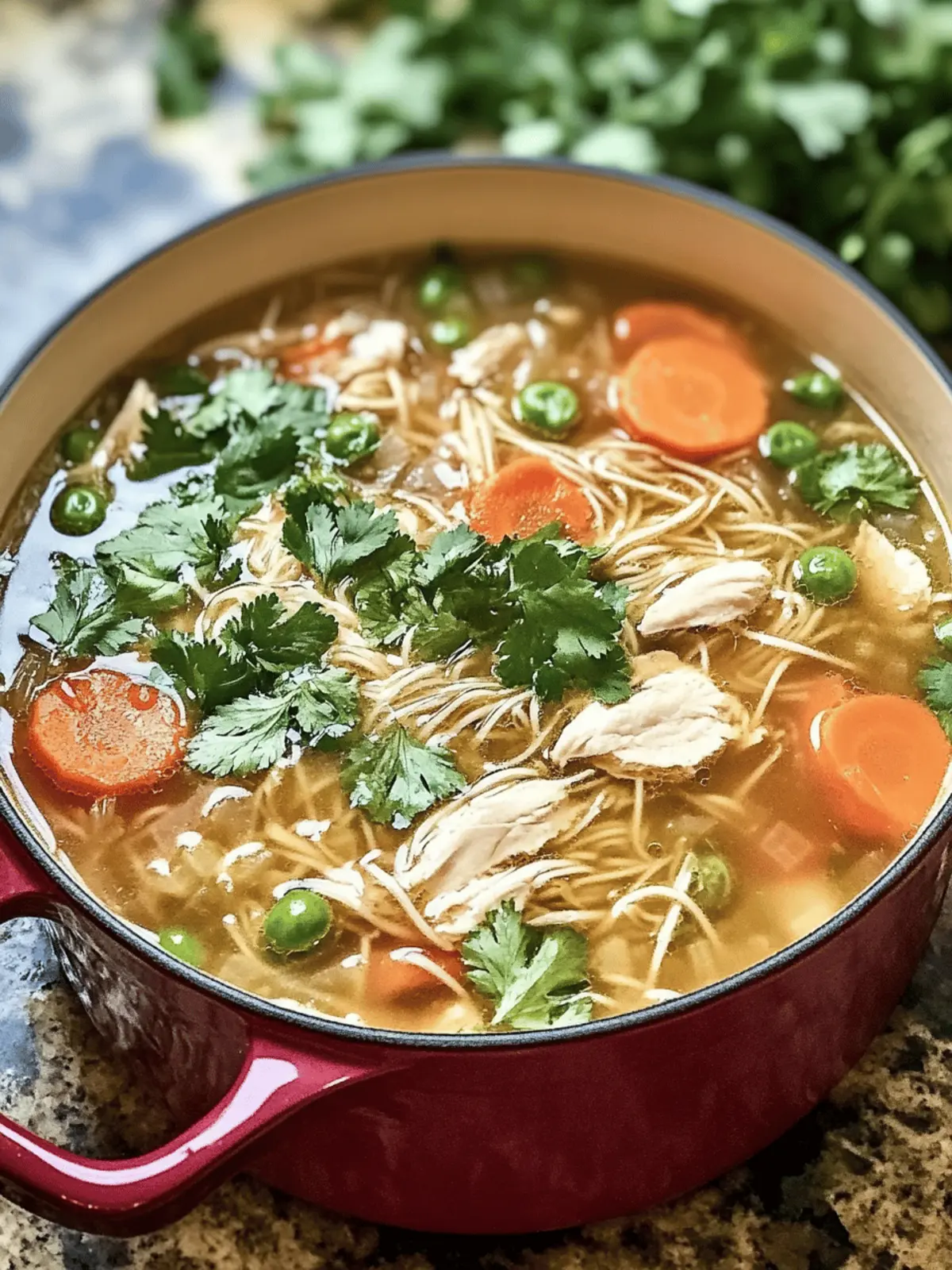 Hühnchen-Vermicelli-Suppe für Seelenwärme 4 Hühnchen-Vermicelli-Suppe