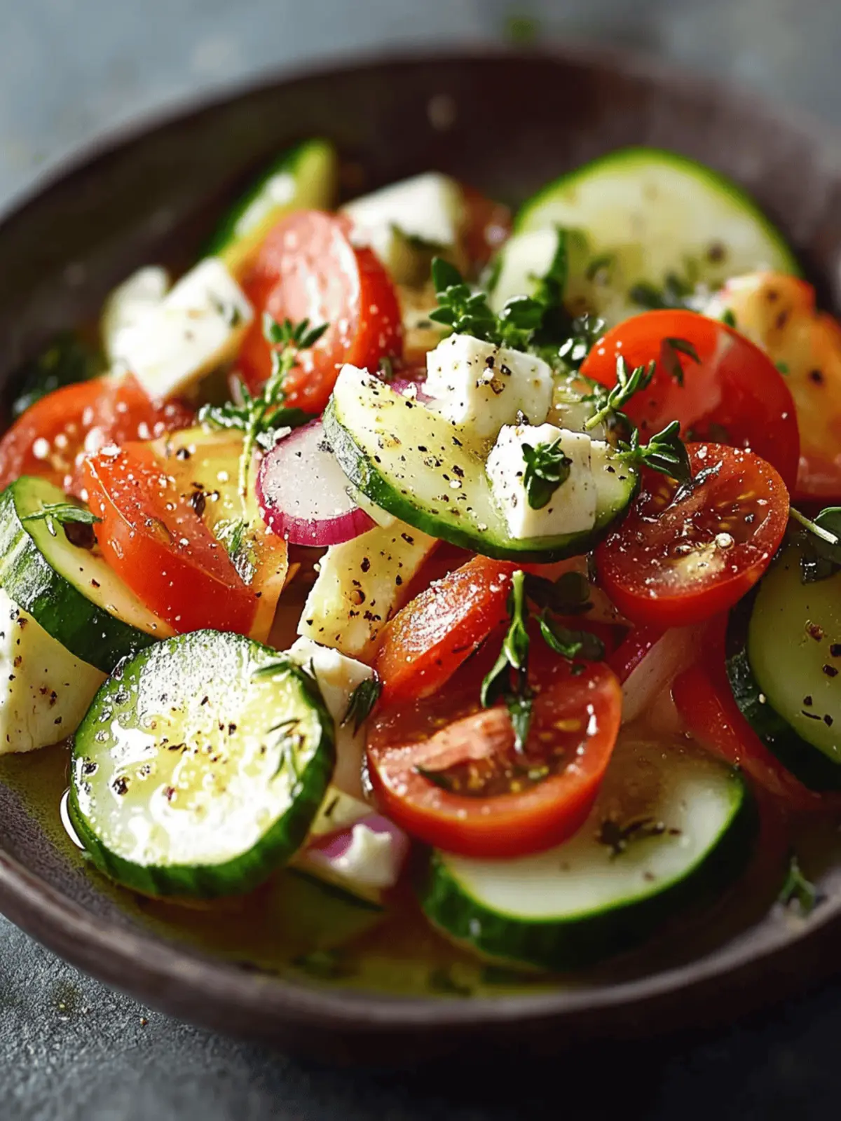 Griechischer Gurken-Tomaten-Feta-Salat für heiße Tage 4 Griechischer Gurken-Tomaten-Feta-Salat