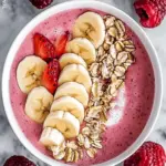Erdbeer-Banane-Smoothie-Schüssel