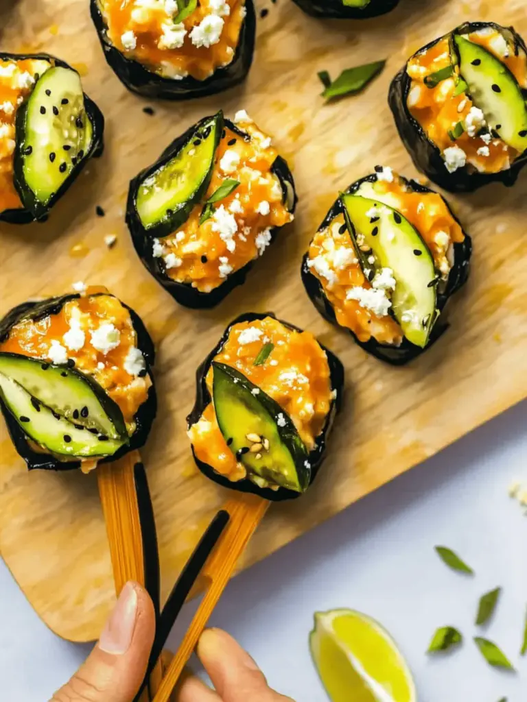Gebackene Lachs Sushi Becher