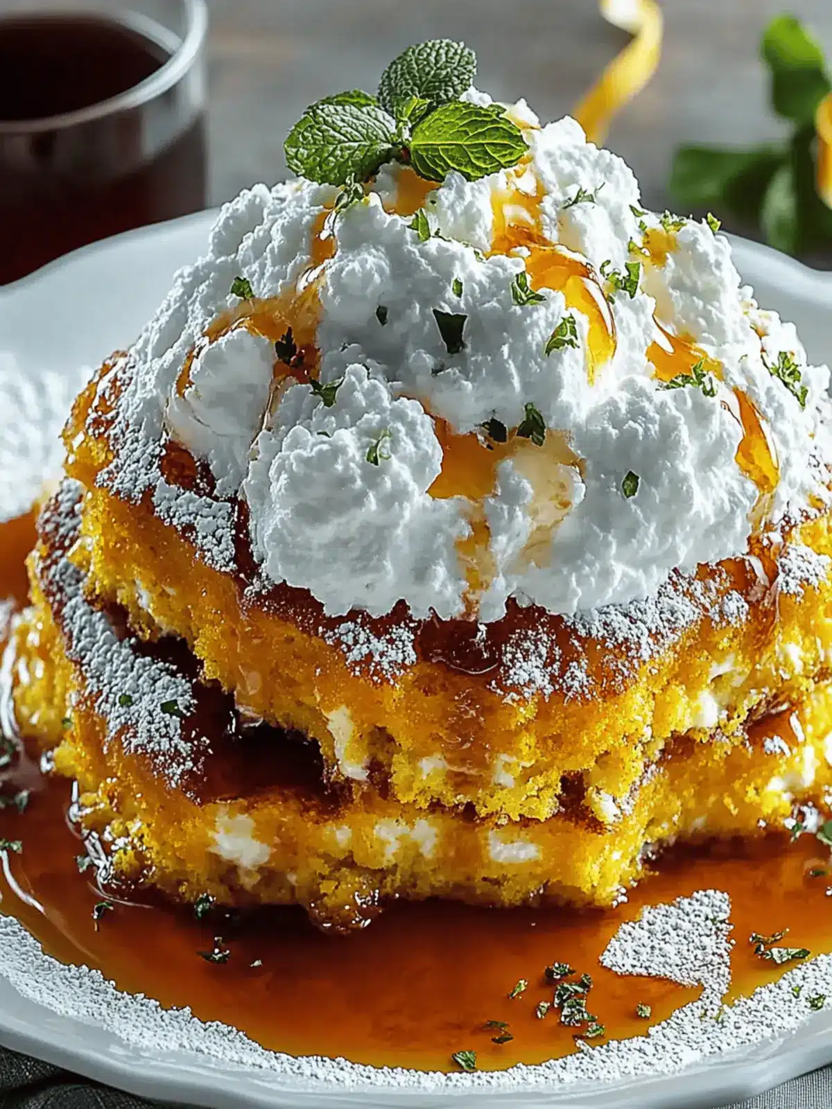 Kürbisgewürz Hüttenkäse Pfannkuchen Rezept sky-high 2 Kürbisgewürz Hüttenkäse Pfannkuchen Rezept