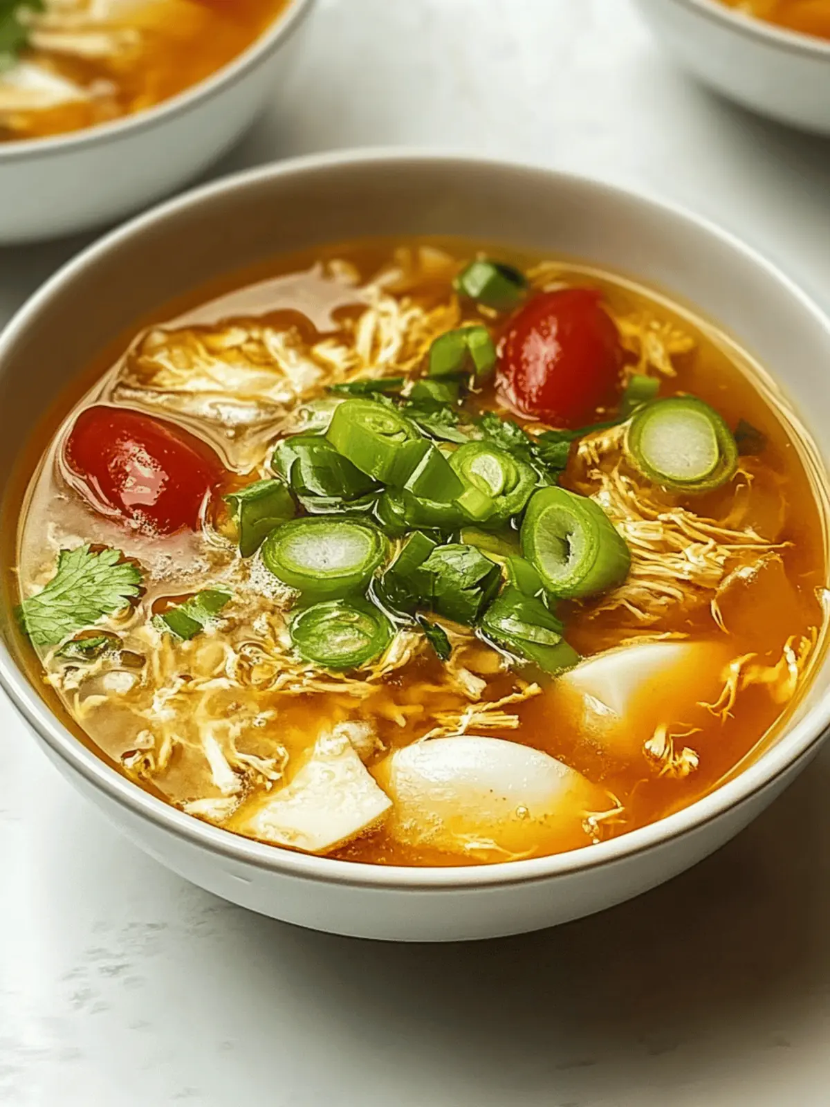 Hühnchen Scharf Sauer Suppe für schnelle Abende 4 Hühnchen Scharf Sauer Suppe