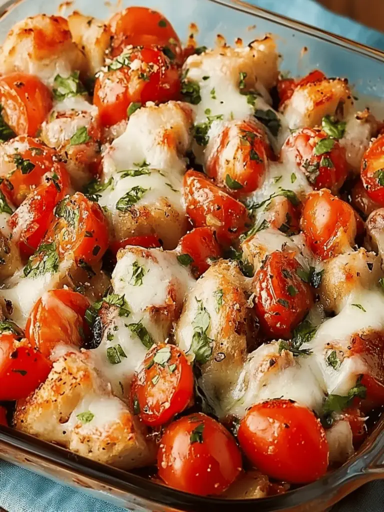 Bruschetta Hähnchen Auflauf