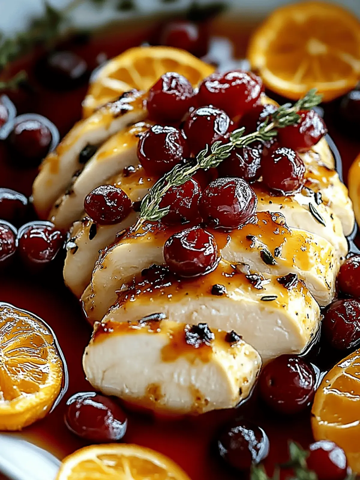 Cranberry Orange Hühnchen für festliche Dinner 4 Cranberry Orange Hühnchen
