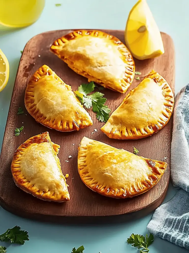 Gebackene Truthahn-Curry-Empanadas