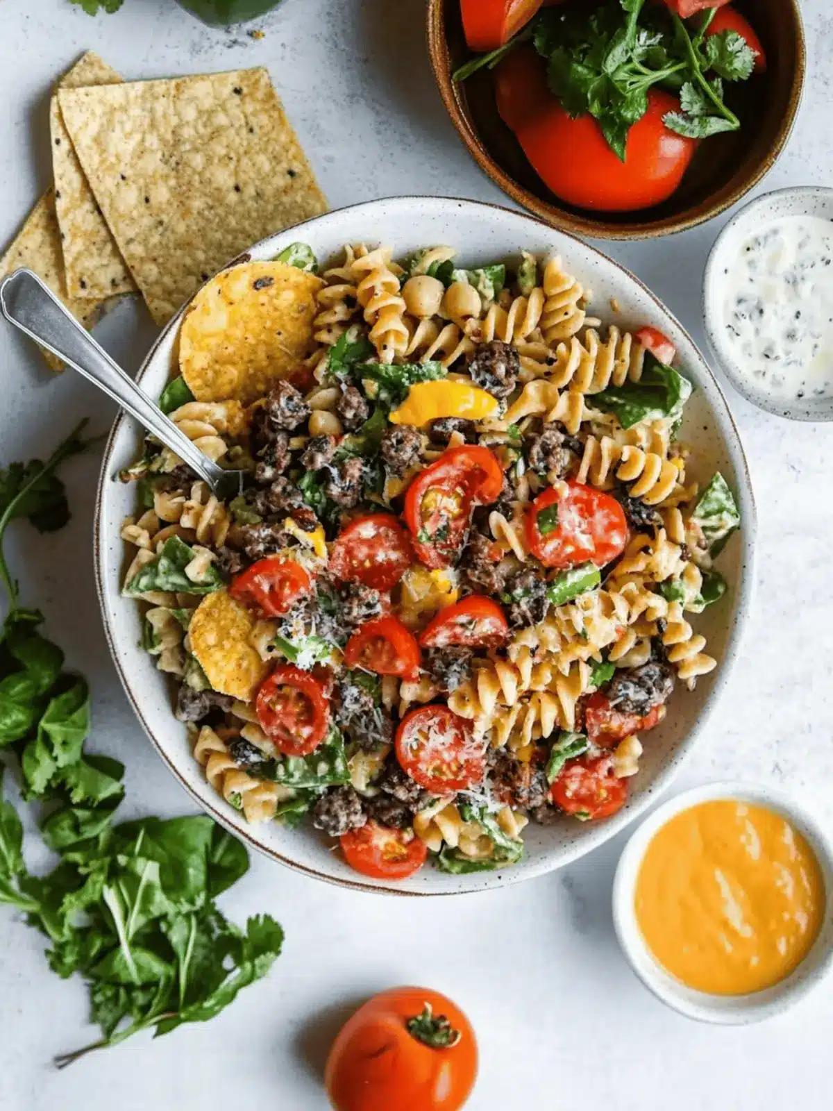 Taco-Pasta-Salat: Einfach, Lecker und Glutenfrei 2 Taco-Pasta-Salat